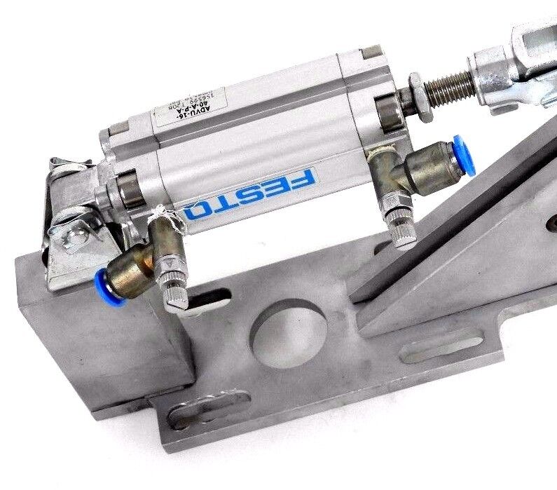 FESTO ADVU-16-40-A-P-A COMPACT CYLINDER W/ LEVER ASSEMBLY ADVU1640APA