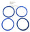 LOT OF 4 NEW ASI ACUSEAL, INC. C6113-000800 U-CUPS