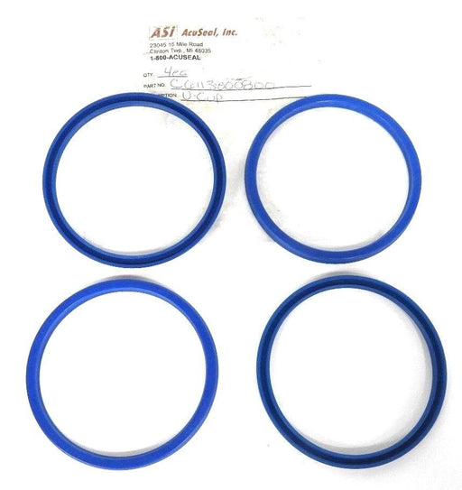 LOT OF 4 NEW ASI ACUSEAL, INC. C6113-000800 U-CUPS