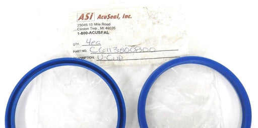 LOT OF 4 NEW ASI ACUSEAL, INC. C6113-000800 U-CUPS