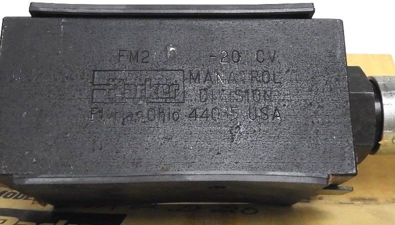 NIB PARKER FM2-D-20 CONTROL VALVE FM2D20