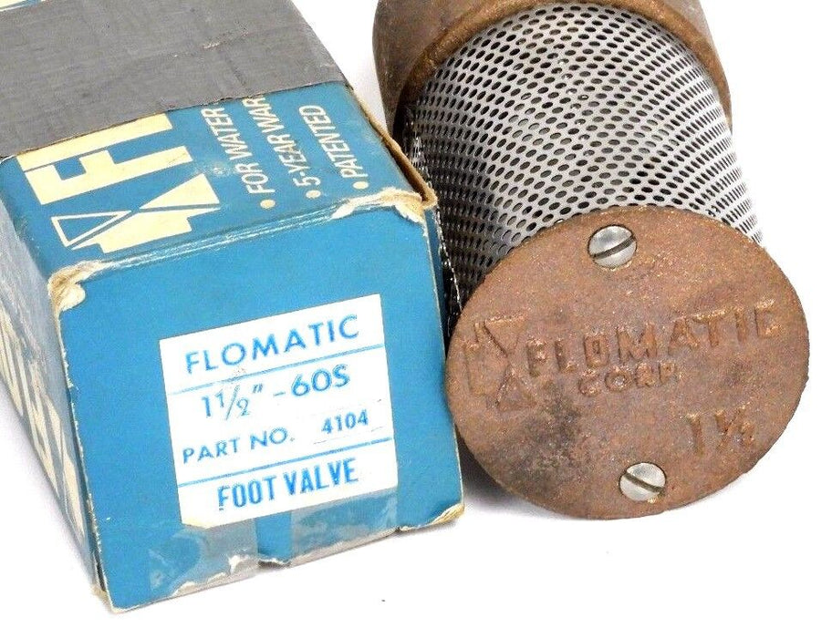 NIB FLOMATIC 4104 FOOT VALVE 1 1/2"-60S