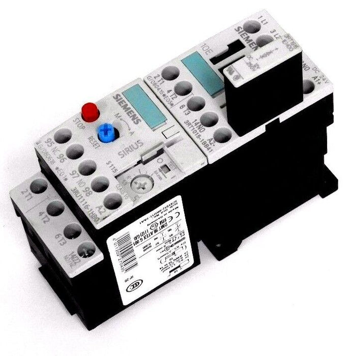 SIEMENS 3RT1015-1BB41 CONTACTOR W/ 3RT1916-1EH00 RELAY & 3RU1116-1HB0 CONTACTOR