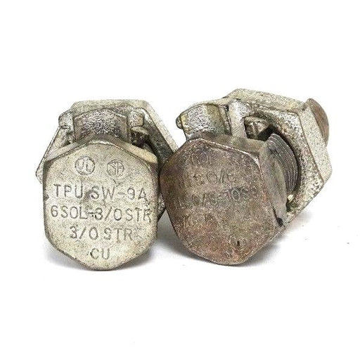 LOT OF 2 NEW TPU SW-9A SPLIT BOLT TAPS 6S0L-3/0STR 3/0 STR CU