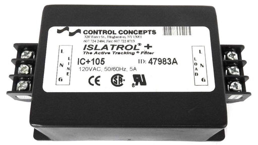 CONTROL CONCEPTS IC+105 ISLATROL FILTER ID: 47983A, 120VAC, 50/60HZ, 5A