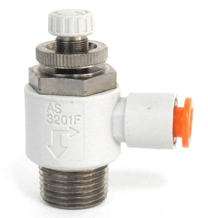 NEW SMC AS3201F PNEUMATIC FLOW CONTROL VALVE 3/8"