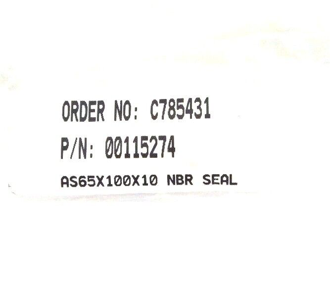 LOT OF 2 NEW STEFA AS65X100X10 NBR OIL SEALS P/N 00115274