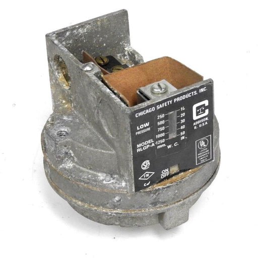 CHICAGO SAFETY PRODUCTS RLGP-A LOW PRESSURE SWITCH, 10-50IN, 250-1250MM