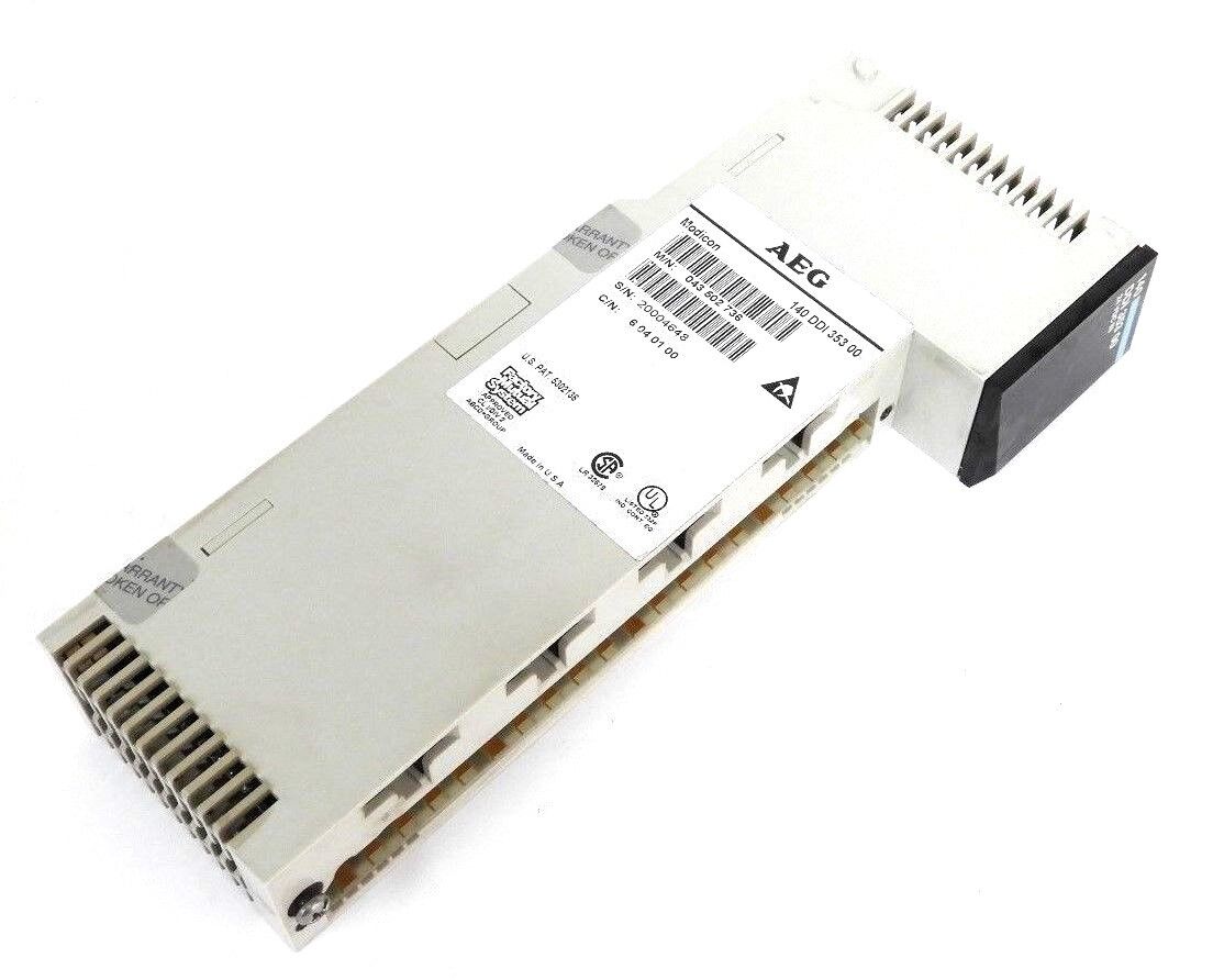 AEG MODICON 140-DDI-353-00 24V DC INPUT MODULE 043502736, 6040100, 140DDI35300