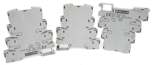 LOT OF 3 PHOENIX CONTACT PLC-ESK-GY TERMINAL BLOCKS ART. NR. 2966508 25V, 32A