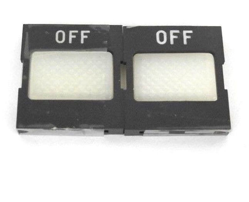 LOT OF 2 NEW ALLEN BRADLEY 800MS-WALW09 WHITE LEGEND PLATE OFF PLASTIC