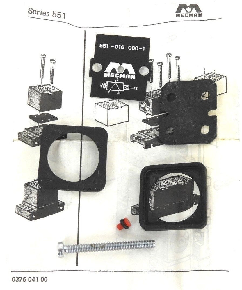 NEW MECMAN 551-016-000-1 VALVE ACCESSORIES 551-016 000-1