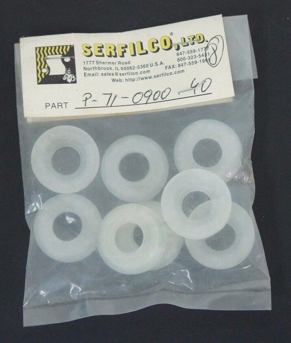 BAG OF 8 NEW SERFILCO P-71-0900-40 POLY-PRO VALVE SEATS P710900040