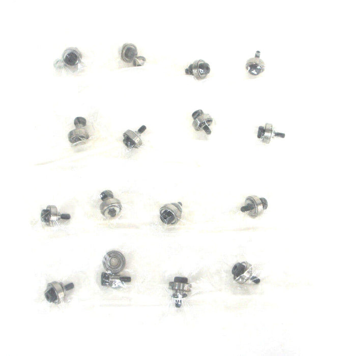 LOT OF 16 NEW SKF 608-2Z/C3 HT MINI BALL BEARINGS 907515-20 W/ SCREWS & WASHERS