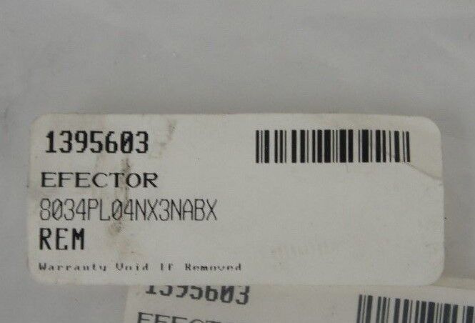 IFM EFECTOR 8034PL04NX3NABX INDUCTIVE PROXIMITY SWTICH 10-30VDC, 7MM RANGE