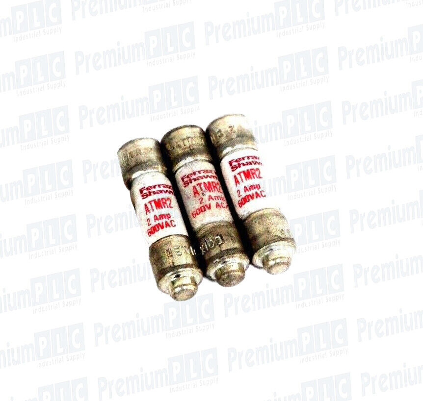 LOT OF 3 NEW GOULD SHAWMUT ATMR2 FUSES 2 AMP, 600V AC