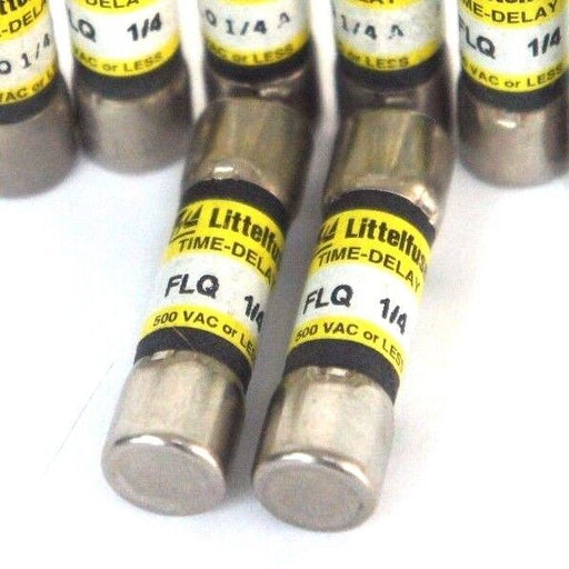 LOT OF 8 NEW LITTELFUSE FLQ 1/4 TIME-DELAY FUSES FLQ14