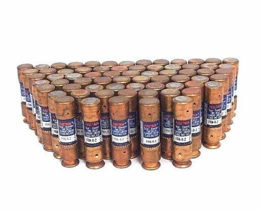 LOT OF 67 COOPER BUSSMANN FRN-R-2 FUSETRON FUSES FRNR2 CLASS RK5