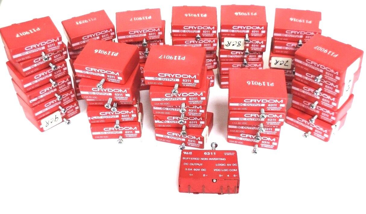 LOT OF 51 CRYDOM 6311 I/O MODULES 3.5A, 60VDC