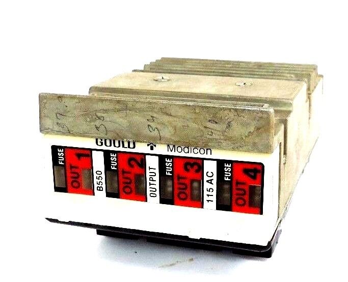 GOULD MODICON AS-B550-001 OUTPUT MODULE B550, 115 AC