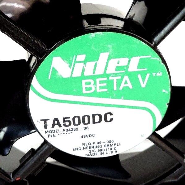 NIDEC BETA V TA500DC MODEL A34362-33 FAN 48VDC