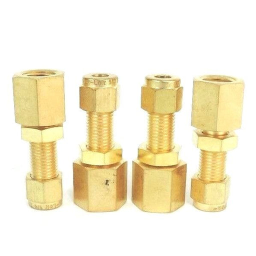 LOT OF 4 NEW BISHAMON HYD/B4000023 FEMALE BULKHEADS, EZ-30 LOADER - HYD/B4000023