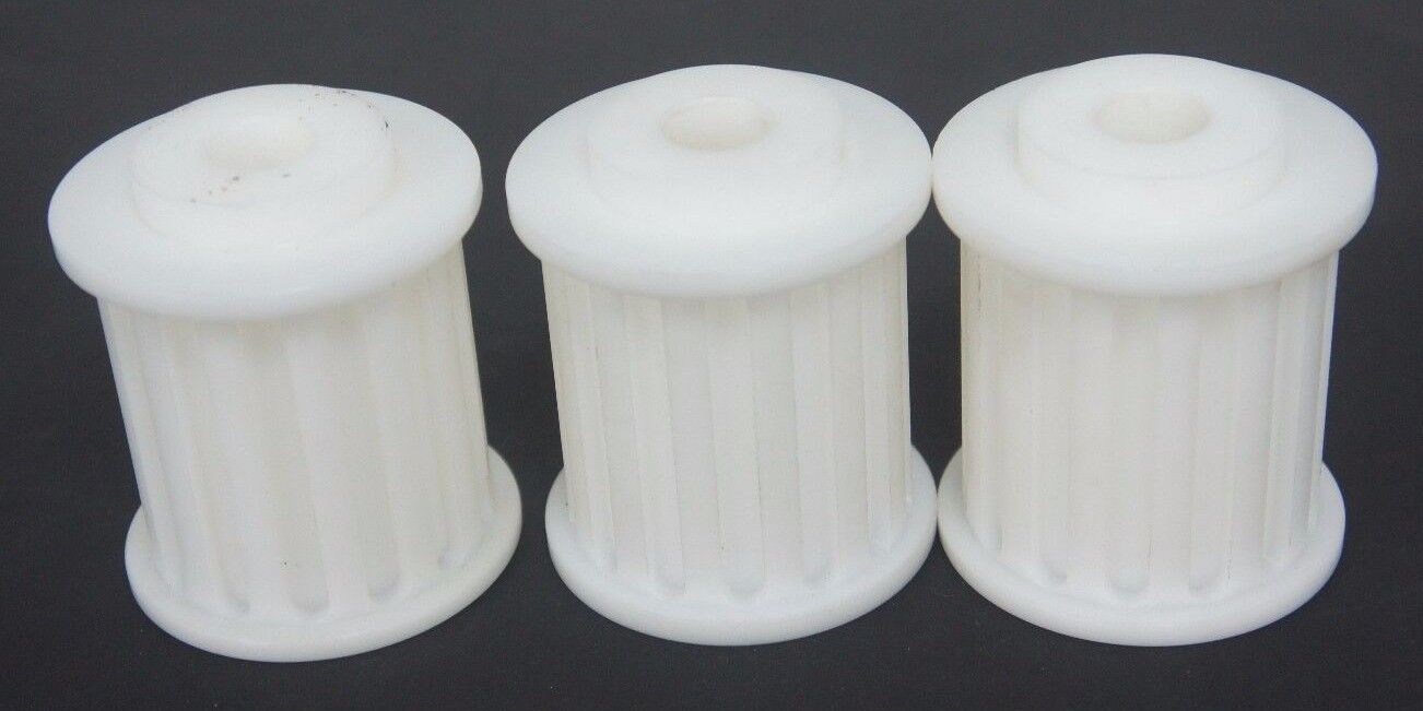 LOT OF 3 MARTIN 14-H-200 PLASTIC TIMING PULLEYS 2-1/4" WIDTH, 14 TEETH