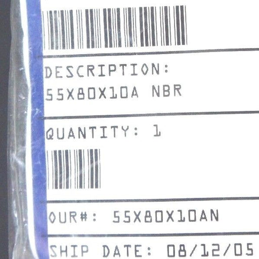 LOT OF 4 NEW ISP INTERNATIONAL 55X80X10 OIL SEALS 55X80X10A NBR