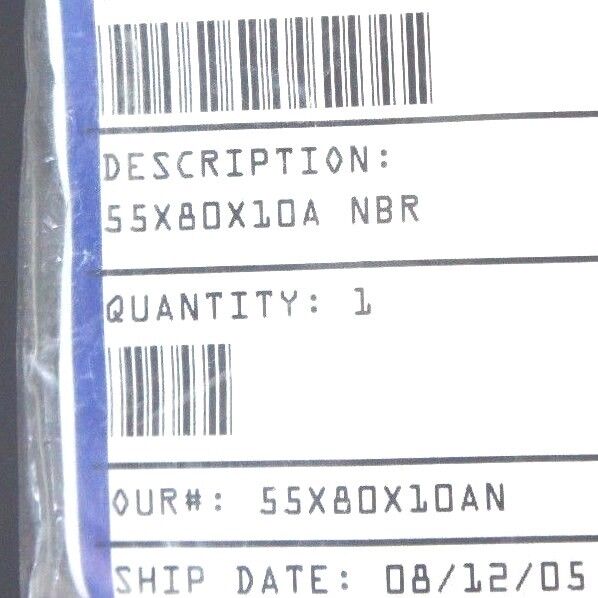 LOT OF 4 NEW ISP INTERNATIONAL 55X80X10 OIL SEALS 55X80X10A NBR