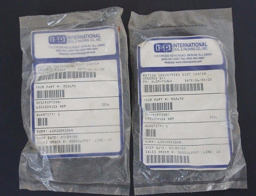 LOT OF 2 NEW ISP INTERNATIONAL 65X100X10 OIL SEAL 65X100X10A NBR