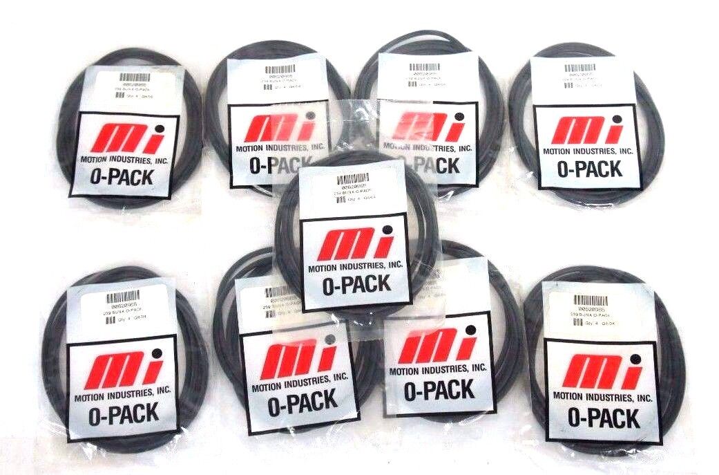 LOT OF 9 NEW MOTION INDUSTRIES 00620965 O-PACKS 239 BUNA (9 BAGS OF 4)