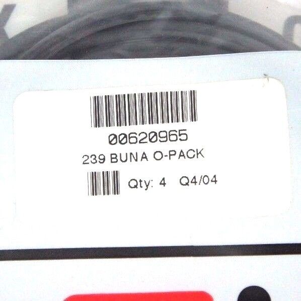 LOT OF 9 NEW MOTION INDUSTRIES 00620965 O-PACKS 239 BUNA (9 BAGS OF 4)