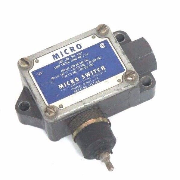 HONEYWELL MICRO SWITCH BAF1-2RN18 LIMIT SWITCH 20A, BAF12RN18