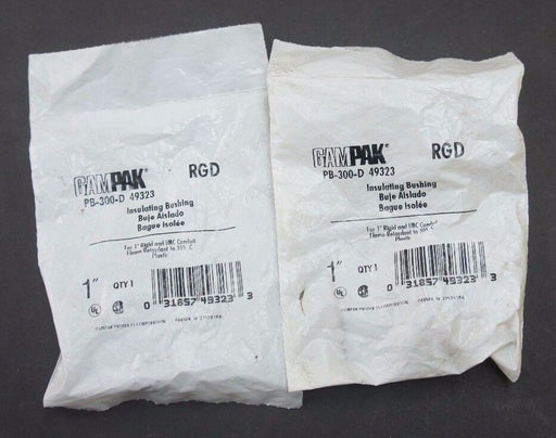 LOT OF 2 NEW GAMPAK RGD PB-300-D INSULATING BUSHINGS 1" 49323