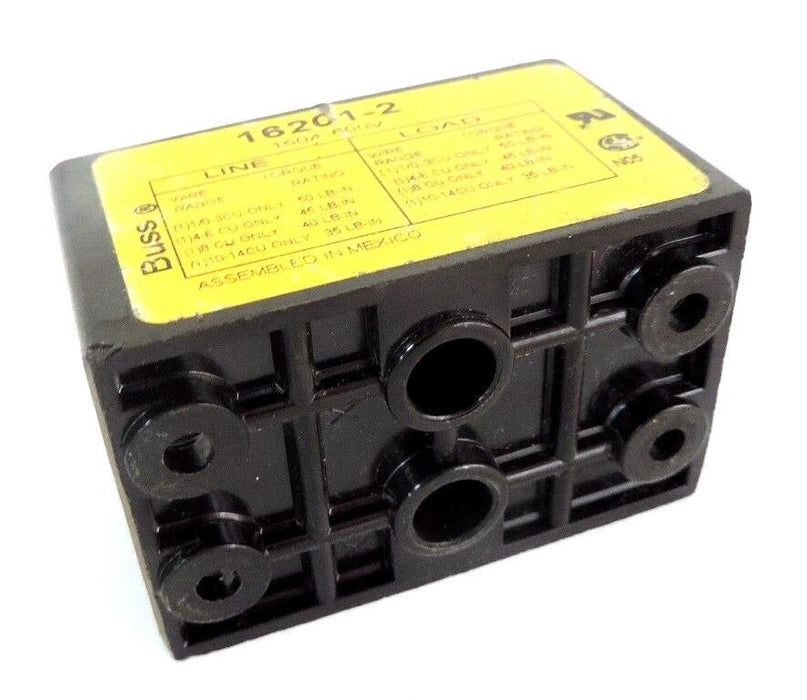 COOPER BUSSMANN 16201-2 DISTRIBUTION BLOCK 150AMP 2 POLE 600V, 162012