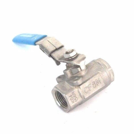 NEW JAMESBURY SERIES 100 BALL VALVE 1/2" NPT 2000 WOG CF8M