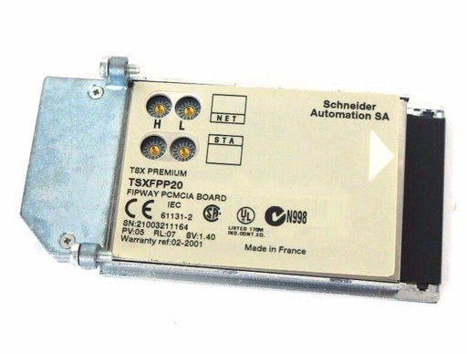 LOT OF 2 SCHNEIDER AUTOMATION TSXFPP20 FIPWAY PCMCIA BOARDS PV: 05 RL: 07 SV 1.4
