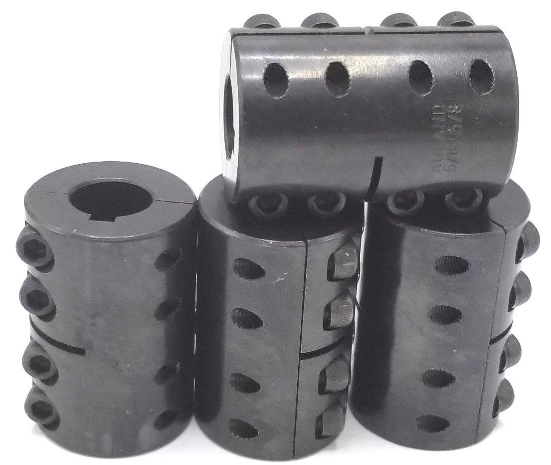 LOT OF 4 RULAND CLX-10-10-F 5/8X5/8 RIGID COUPLINGS BLACK OXIDE STEEL CLX1010F