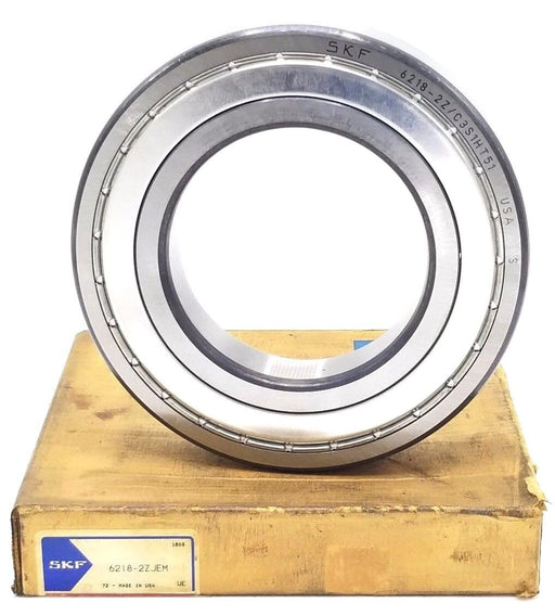 NIB SKF 6218-2ZJEM SINGLE ROW BALL BEARING 62182ZJEM