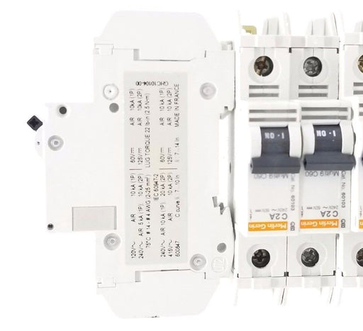 LOT OF 13 NEW MERLIN GERIN MULTI 9 C60 CIRCUIT BREAKERS 2AMP 1POLE 240VAC, 60103