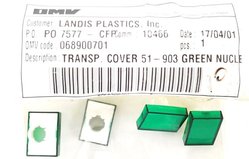LOT OF 5 NEW OMV 068900701 TRANSP. COVER 51-903 GREEN NUCLE