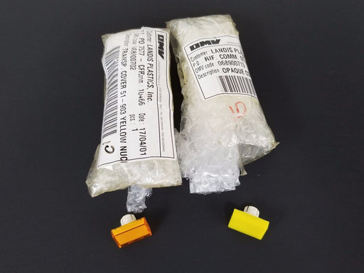 LOT OF 2 NEW OMV 068900702 TRANSP. COVER 51-903 YELLOW 068900713 51-901 YELLOW