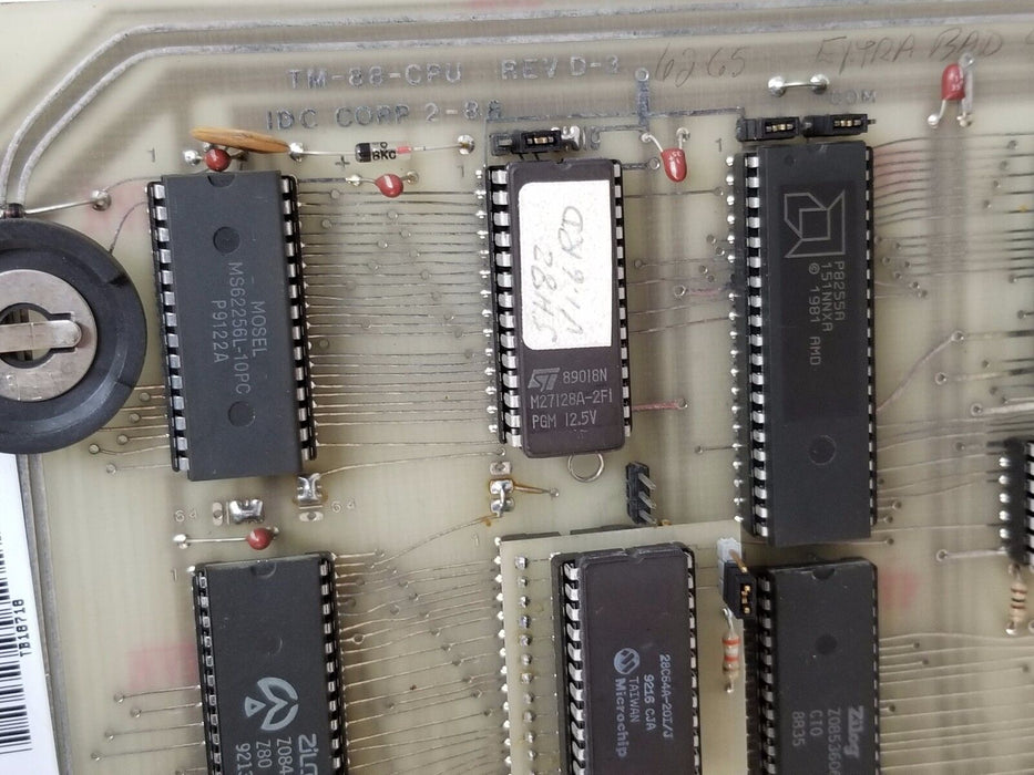 REPAIRED IDC TM-88-CPU REV. D-3 CONTROL BOARD TM88CPU TM88 CPU