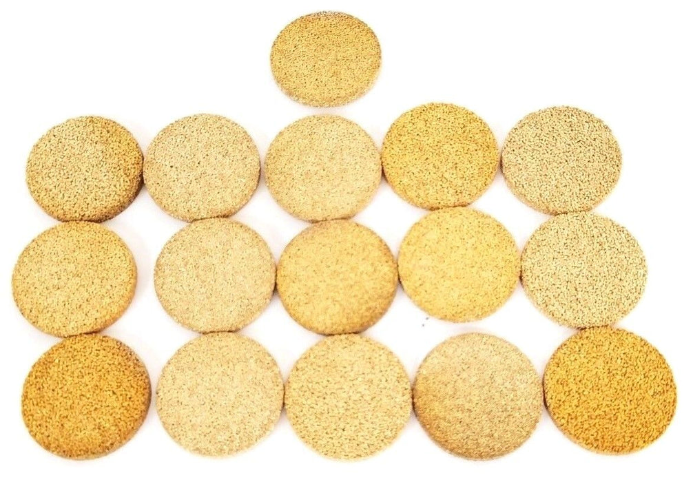 LOT OF 16 NEW GENERIC 1-1/32 DIA. X 1/8 THK BRONZE FILTERS
