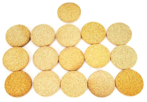 LOT OF 16 NEW GENERIC 1-1/32 DIA. X 1/8 THK BRONZE FILTERS