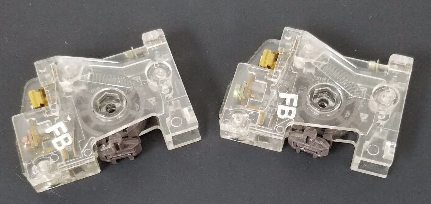 LOT OF 2 SQUARE D 9999-SX-6 CONTACT INTERLOCKS 9999SX6 SER. B