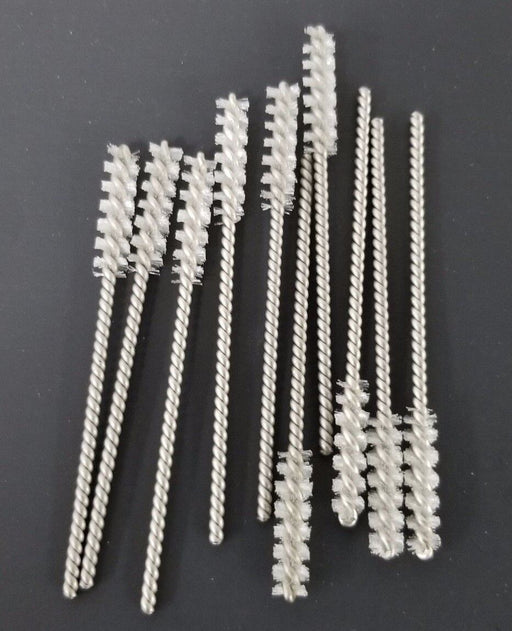LOT OF 10 GENERIC 1/4'' DIE BORE CLEANING BRUSHES