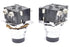 LOT OF 2 CUTLER HAMMER 10250T CONTACTS WITH BLACK PUSHBUTTONS