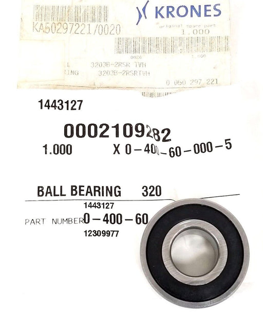 NEW KRONES 0-400-60-000-5 BALL BEARING 0002109282, 0400600005