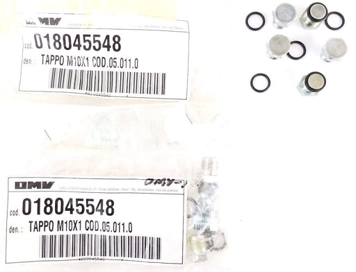 LOT OF 8 NEW OMV 018045548 TAPPO / STOPPERS M10X1 COD.05.011.0
